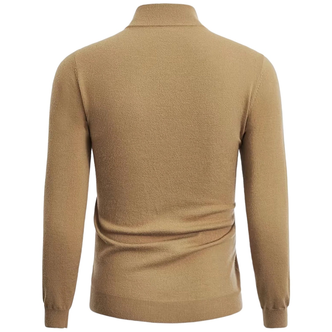 EB | Stylischer Halb-Reißverschluss Herrenpullover