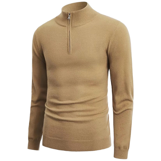 EB | Stylischer Halb-Reißverschluss Herrenpullover