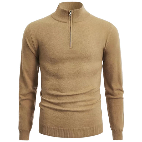 EB | Stylischer Halb-Reißverschluss Herrenpullover
