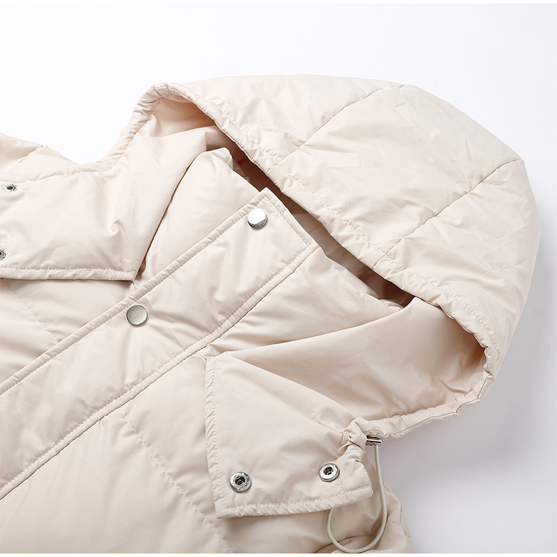 EB | Stilvolle Lange Damen-Daunenjacke