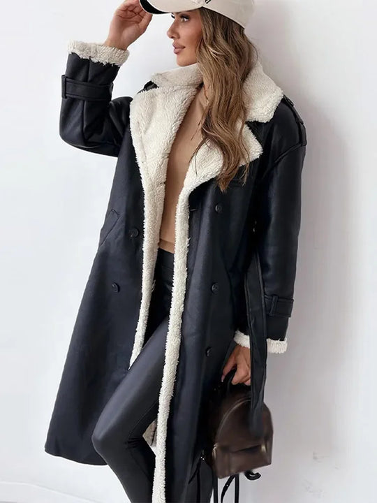 EB | Stilvolle Lange Damen Winterjacke