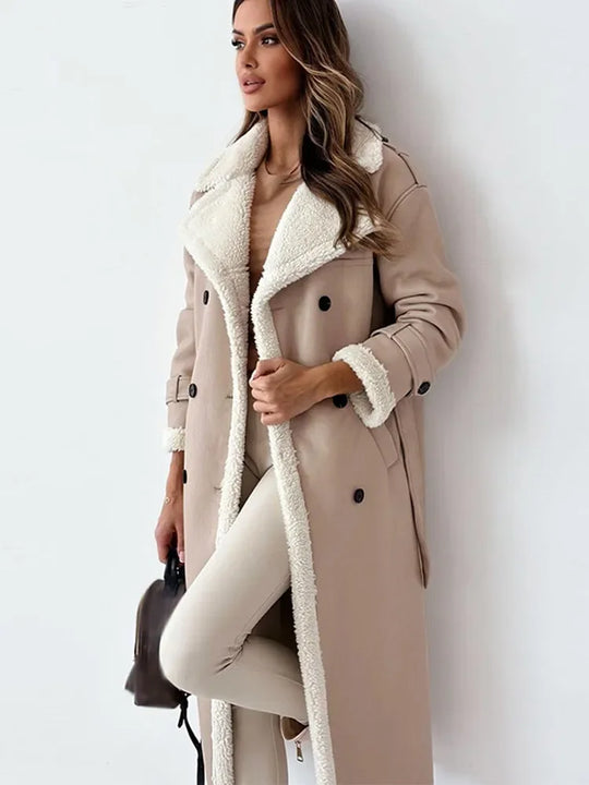 EB | Stilvolle Lange Damen Winterjacke
