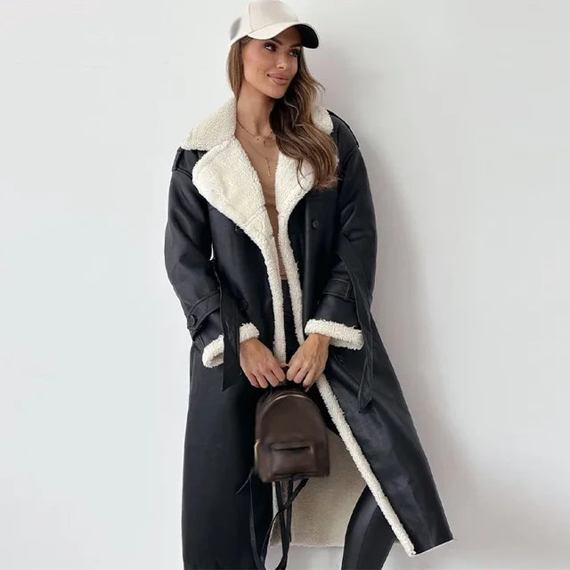 EB | Stilvolle Lange Damen Winterjacke