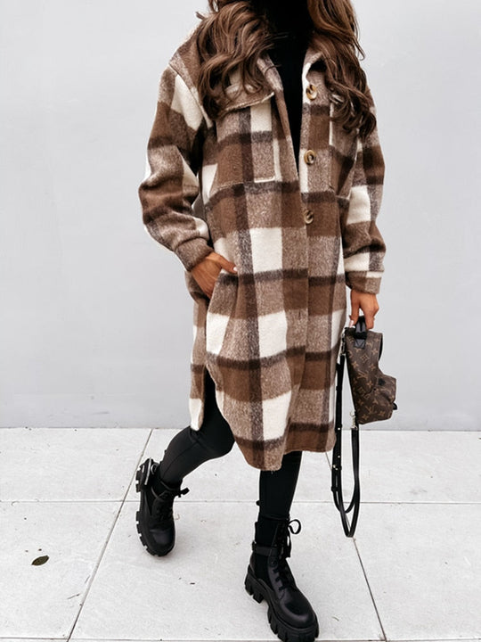 EB | Stylische Karo-Jacke - Nostalgisch & Trendy