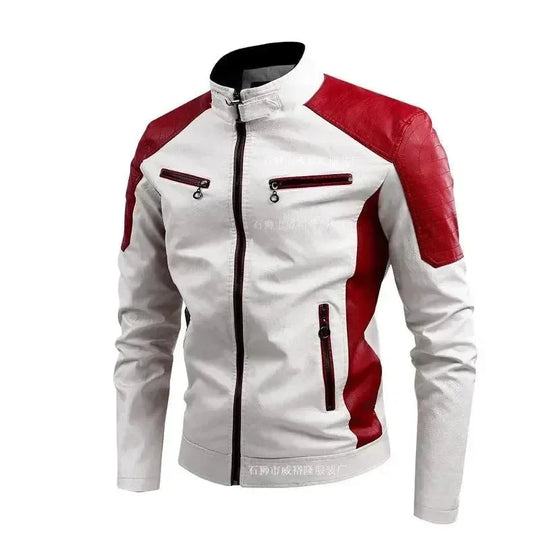 EB | Stilvolle Slim-Fit Herren Leder Bikerjacke