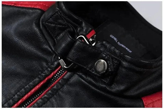 EB | Stilvolle Slim-Fit Herren Leder Bikerjacke