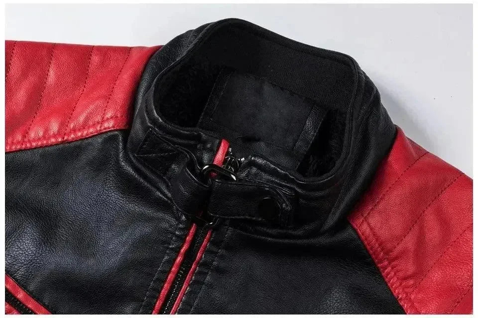 EB | Stilvolle Slim-Fit Herren Leder Bikerjacke