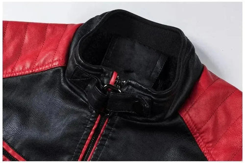 EB | Stilvolle Slim-Fit Herren Leder Bikerjacke