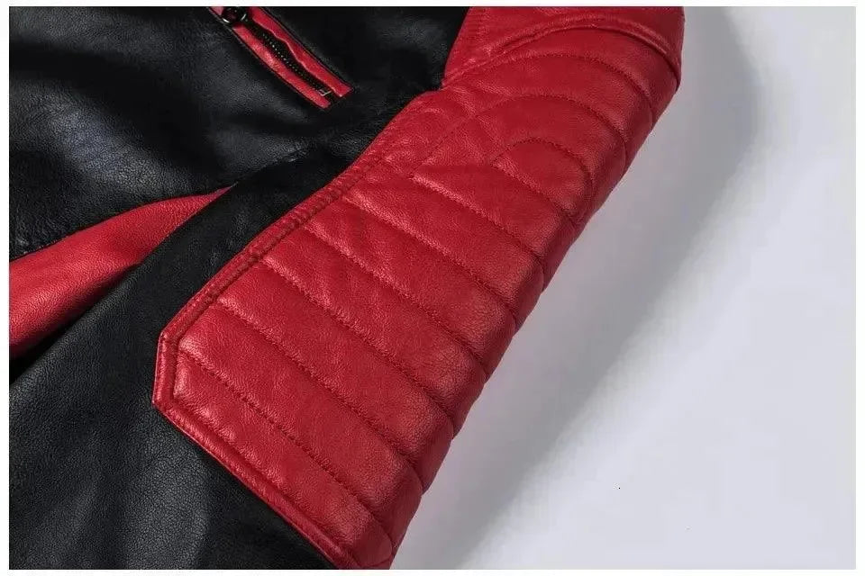 EB | Stilvolle Slim-Fit Herren Leder Bikerjacke