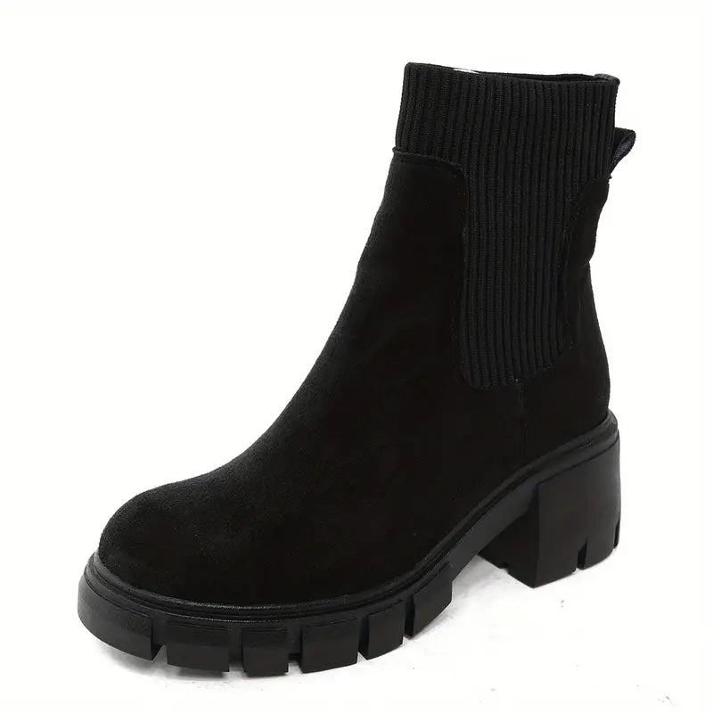EB | Stylische Wildleder Winterstiefel für Frauen