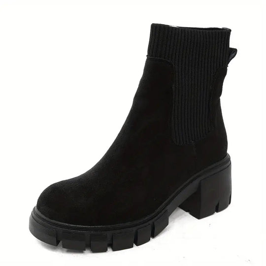 EB | Stylische Wildleder Winterstiefel für Frauen