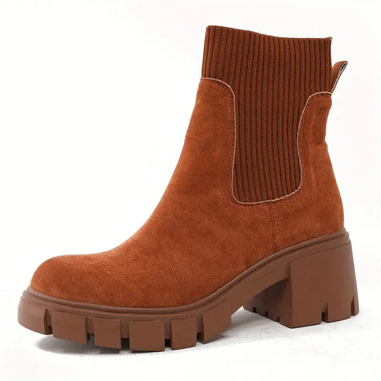 EB | Stylische Wildleder Winterstiefel für Frauen