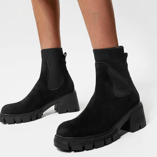 EB | Stylische Wildleder Winterstiefel für Frauen