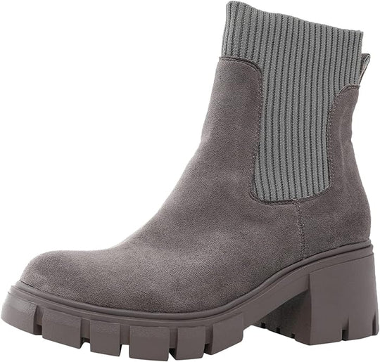 EB | Stylische Wildleder Winterstiefel für Frauen