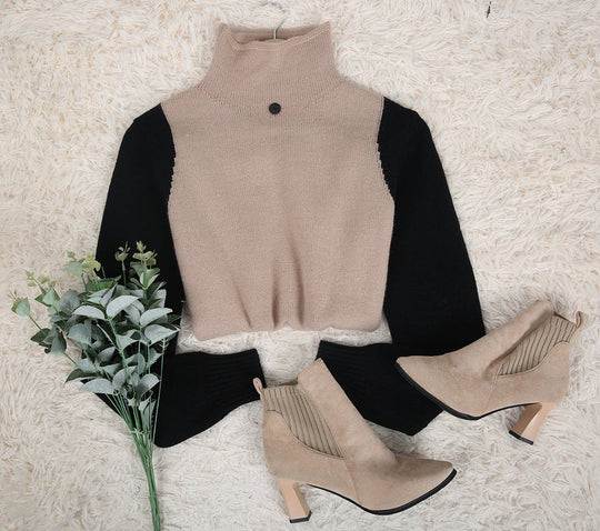 EB | Stylischer Rollkragenpullover