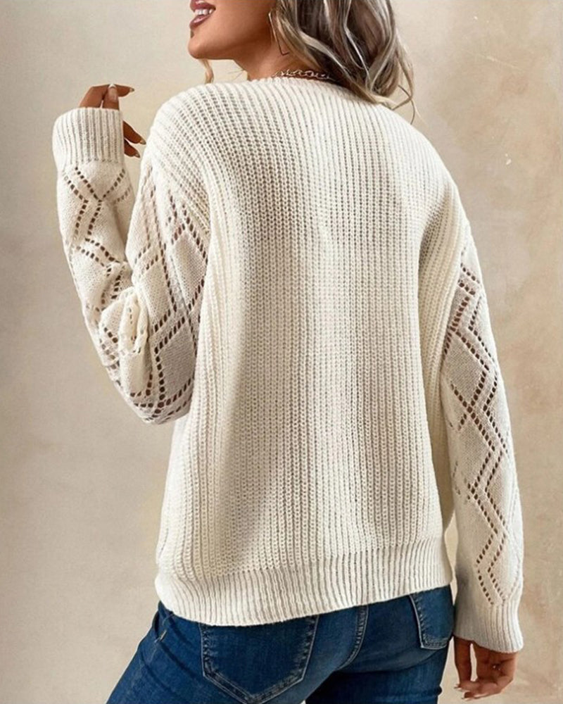 EB | Stylischer V-Ausschnitt Pullover