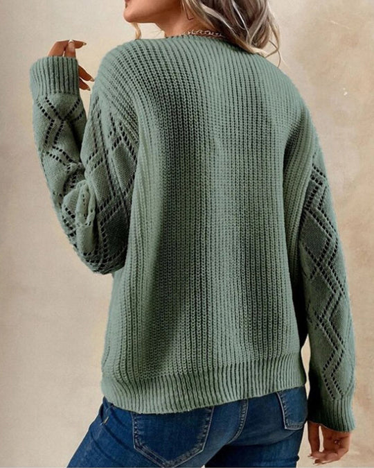 EB | Stylischer V-Ausschnitt Pullover