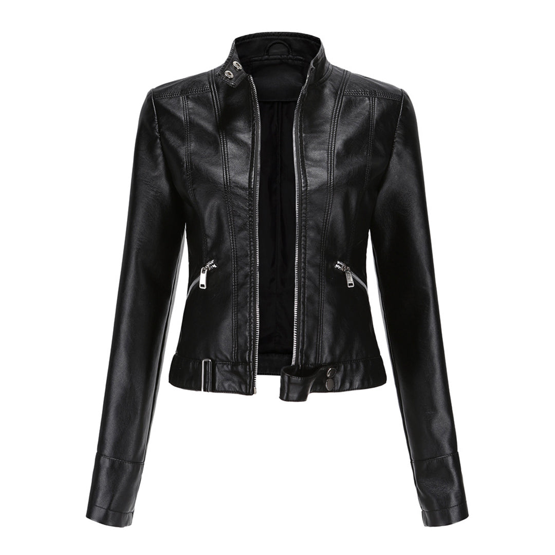 EB | Stilvolle Damen Lederjacke Im Klassischen Design
