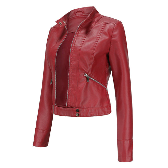 EB | Stilvolle Damen Lederjacke Im Klassischen Design