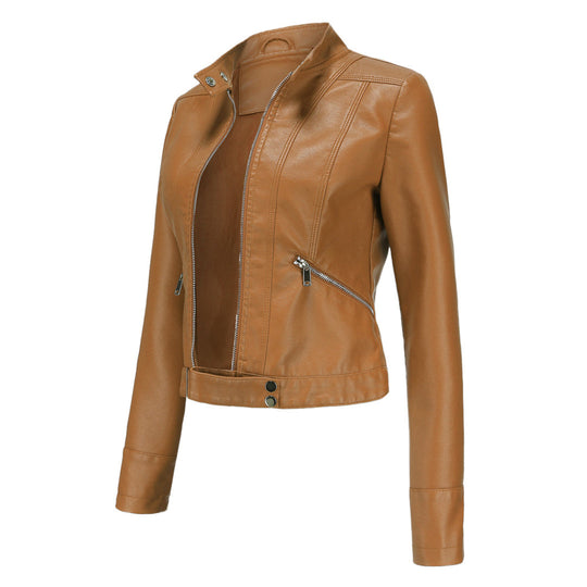 EB | Stilvolle Damen Lederjacke Im Klassischen Design