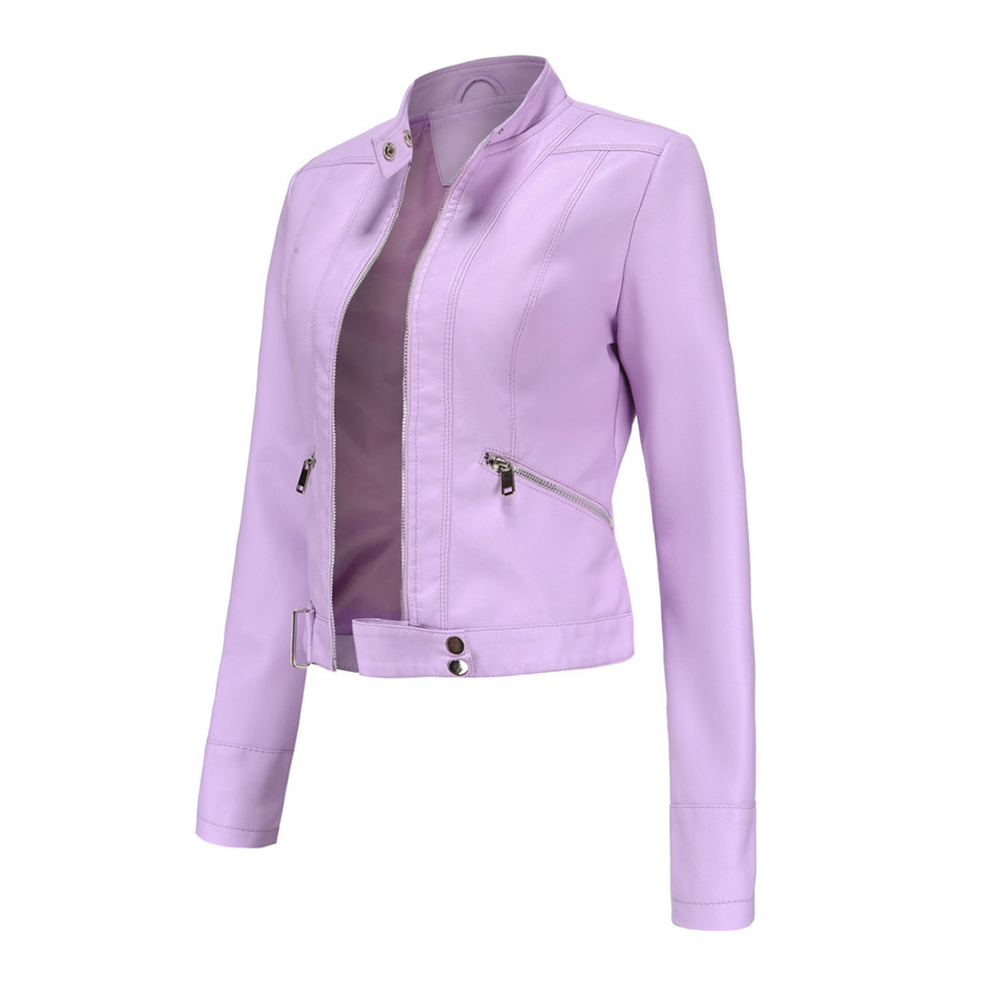 EB | Stilvolle Damen Lederjacke Im Klassischen Design