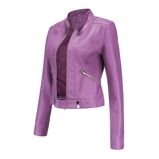 EB | Stilvolle Damen Lederjacke Im Klassischen Design