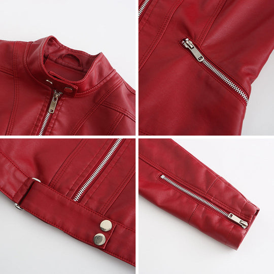 EB | Stilvolle Damen Lederjacke Im Klassischen Design