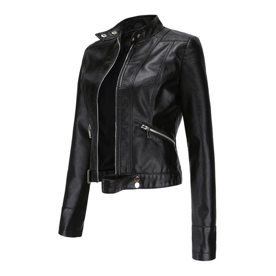 EB | Stilvolle Damen Lederjacke Im Klassischen Design