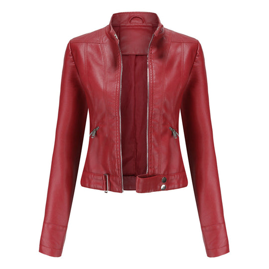 EB | Stilvolle Damen Lederjacke Im Klassischen Design