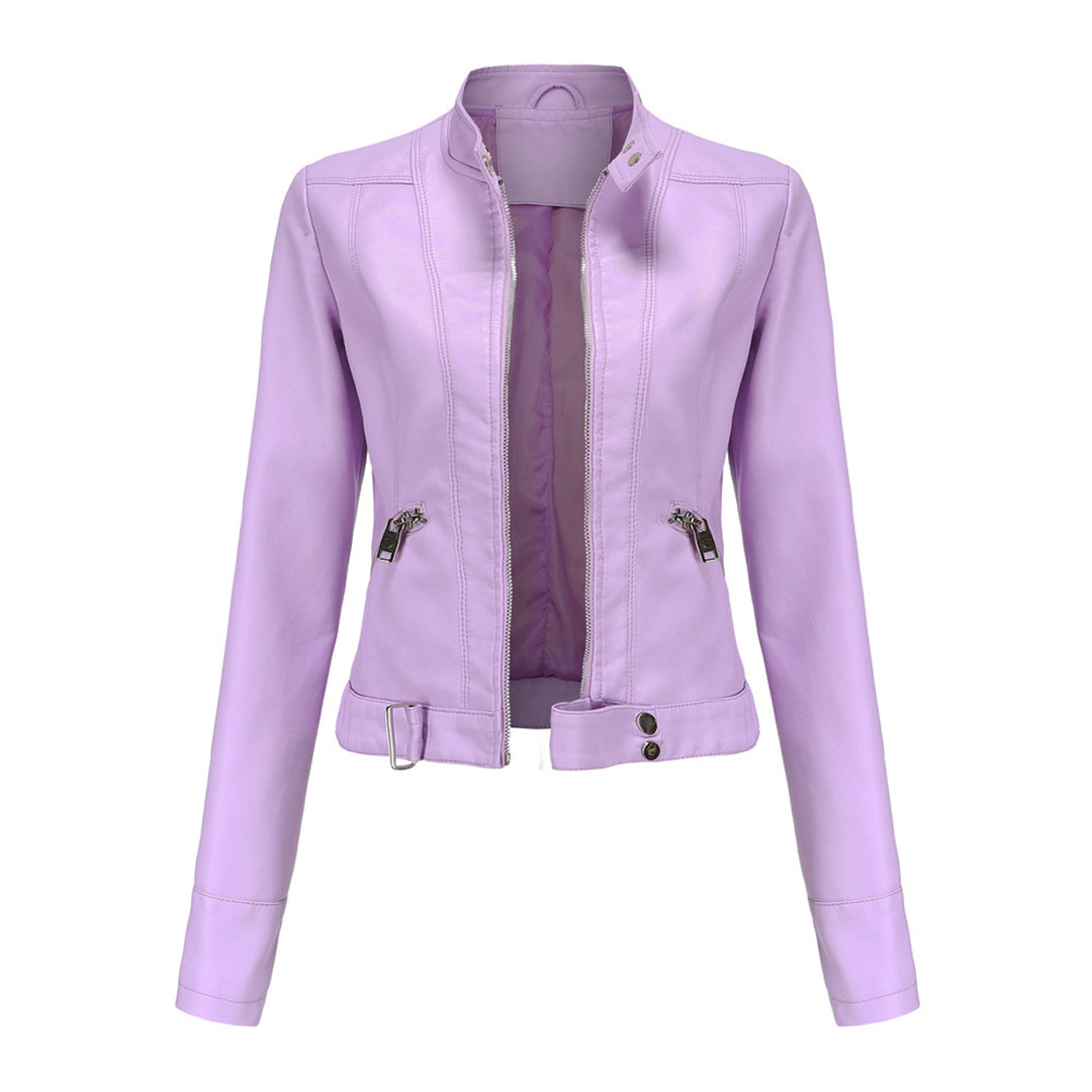 EB | Stilvolle Damen Lederjacke Im Klassischen Design