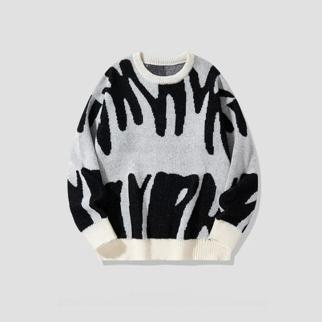 EB | Sweatshirt mit mutigem abstraktem Muster