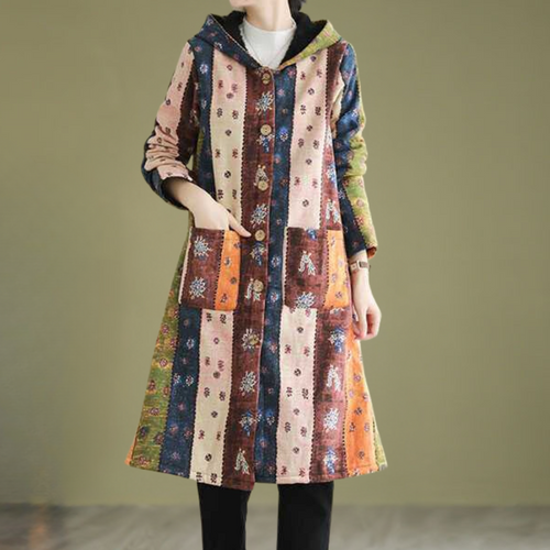 EB | Herbstjacke mit Kapuze in mittellanger Länge für Damen