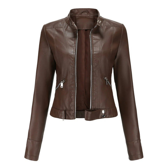 EB | Kurze Bikerjacke für Frauen - Langarm