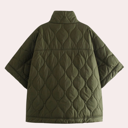 EB | Leichte wattierte Herbstjacke mit kurzen Ärmeln für Damen