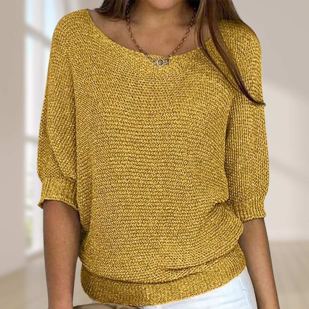 EB | Strickpullover mit halben Ärmeln