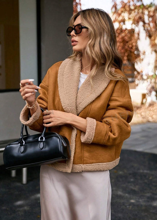 EB | Wendbare Jacke mit Teddyfutter Weich und Warm Lässiger Chic