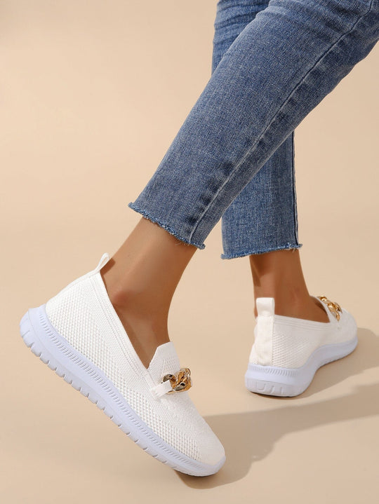 EB | Schicke Sneaker Mit Kettenbesatz