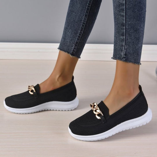 EB | Schicke Sneaker Mit Kettenbesatz
