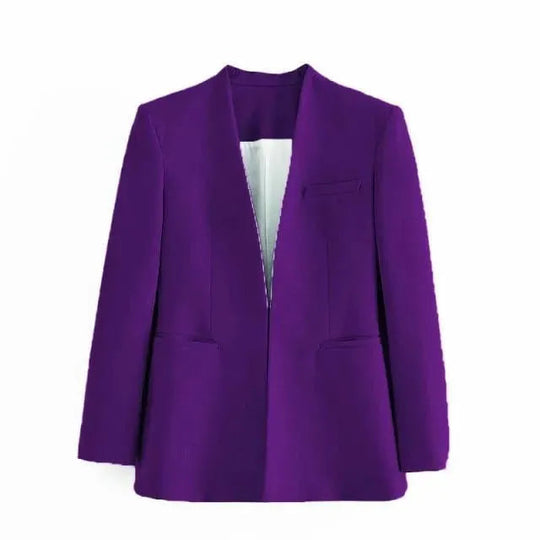 EB | Der Vorstellungskraft Formal Blazer Damen - Lässig - Uni-Farben