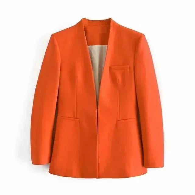 EB | Der Vorstellungskraft Formal Blazer Damen - Lässig - Uni-Farben