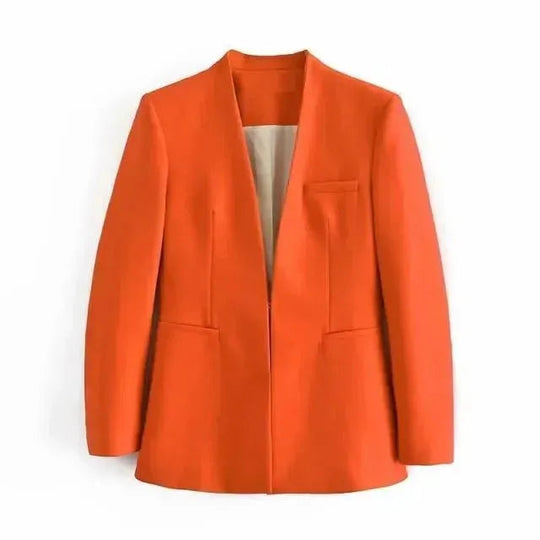 EB | Der Vorstellungskraft Formal Blazer Damen - Lässig - Uni-Farben