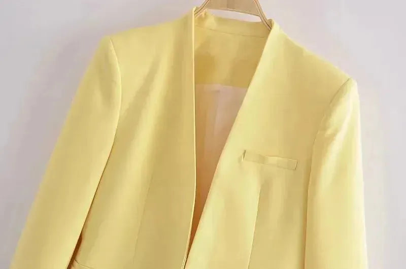 EB | Der Vorstellungskraft Formal Blazer Damen - Lässig - Uni-Farben