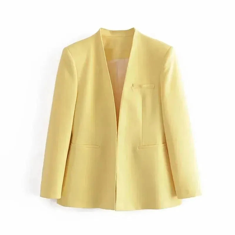 EB | Der Vorstellungskraft Formal Blazer Damen - Lässig - Uni-Farben