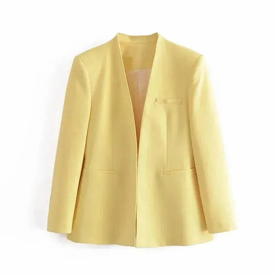 EB | Der Vorstellungskraft Formal Blazer Damen - Lässig - Uni-Farben