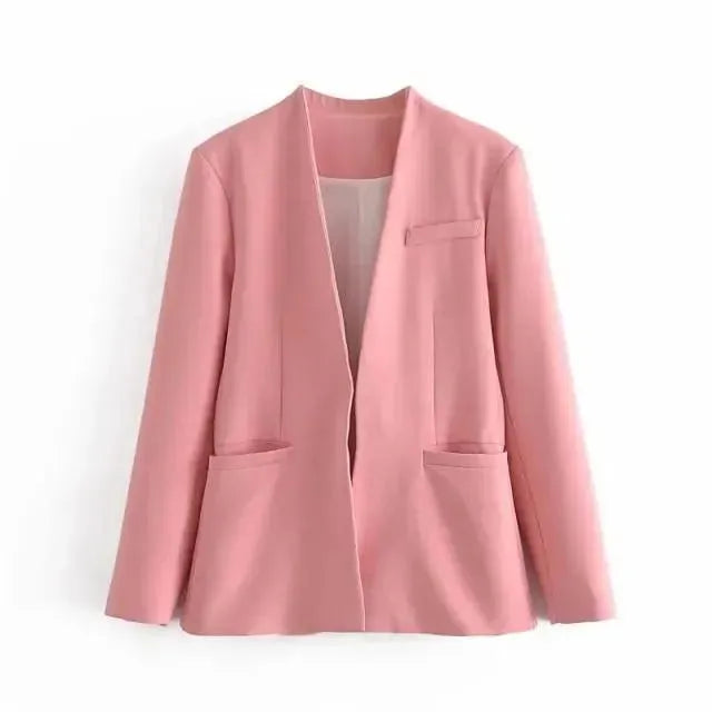 EB | Der Vorstellungskraft Formal Blazer Damen - Lässig - Uni-Farben