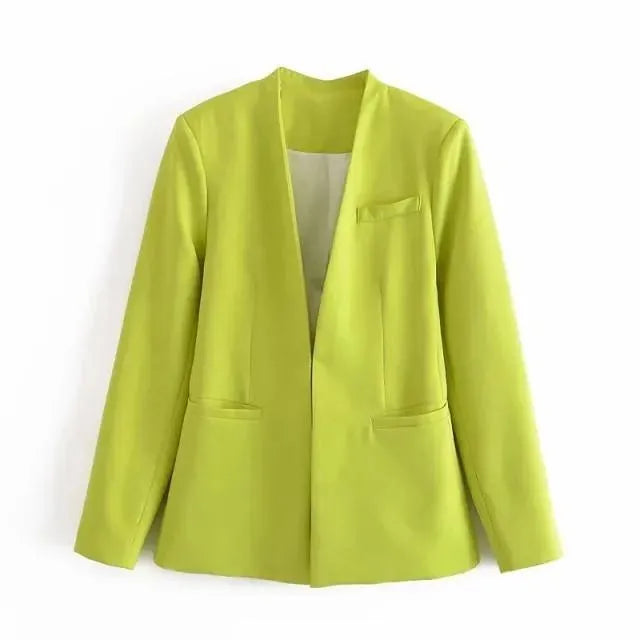 EB | Der Vorstellungskraft Formal Blazer Damen - Lässig - Uni-Farben