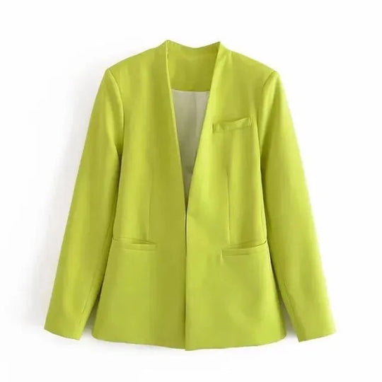 EB | Der Vorstellungskraft Formal Blazer Damen - Lässig - Uni-Farben