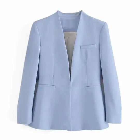 EB | Der Vorstellungskraft Formal Blazer Damen - Lässig - Uni-Farben