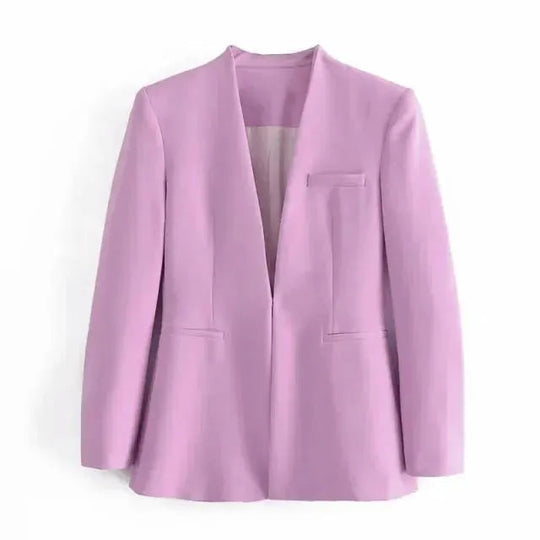 EB | Der Vorstellungskraft Formal Blazer Damen - Lässig - Uni-Farben