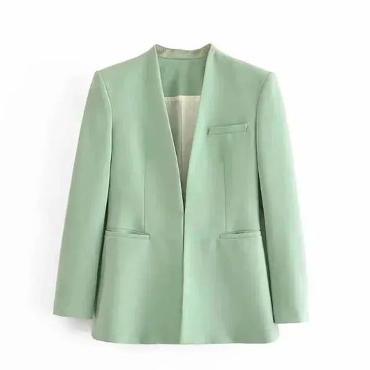 EB | Der Vorstellungskraft Formal Blazer Damen - Lässig - Uni-Farben